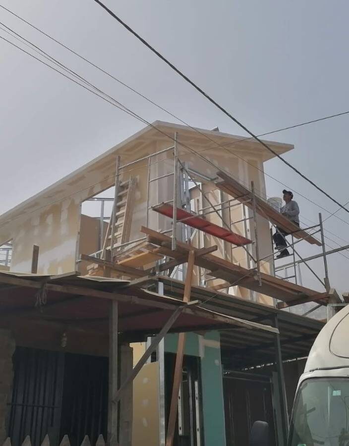 Estructura de vivienda unifamiliar en drywall en Lima